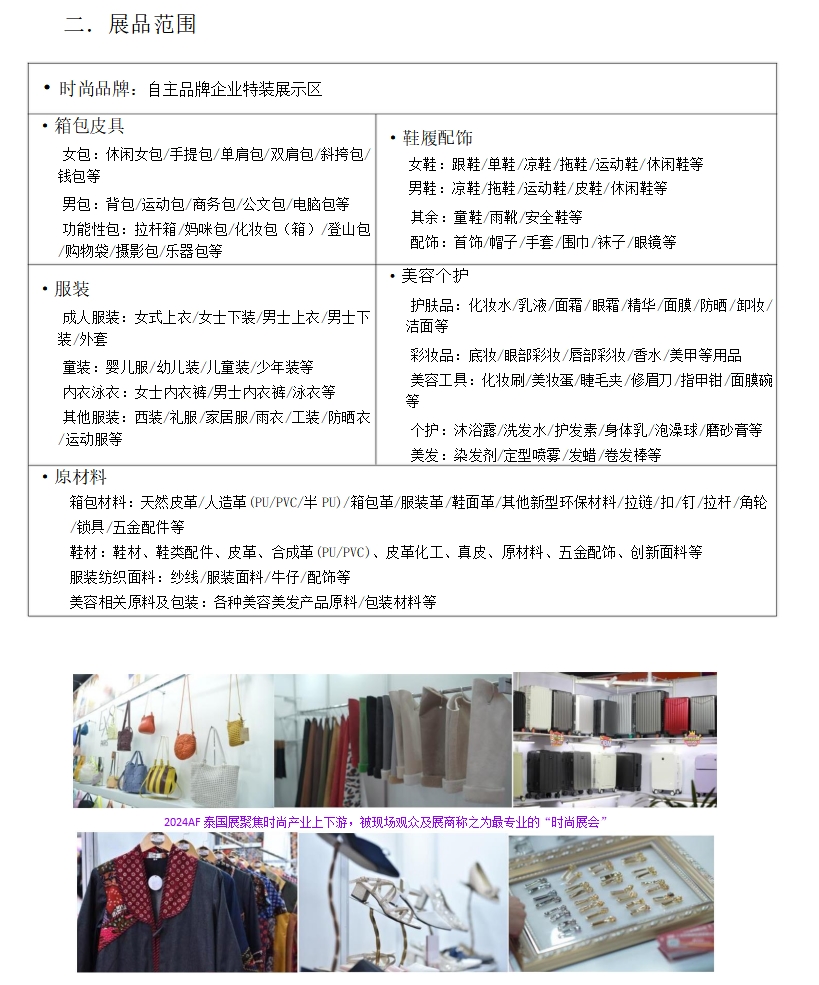 2025 亚洲时尚（泰国）展AFS-TH 招展函- 国际产业链系列展会